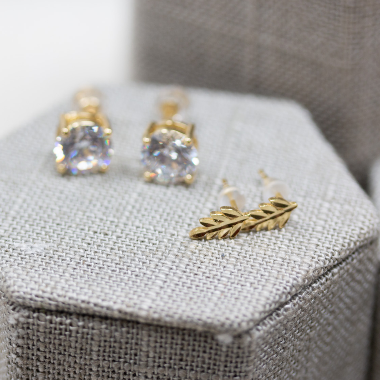 Heaven Inspired Stud Earrings | Gold