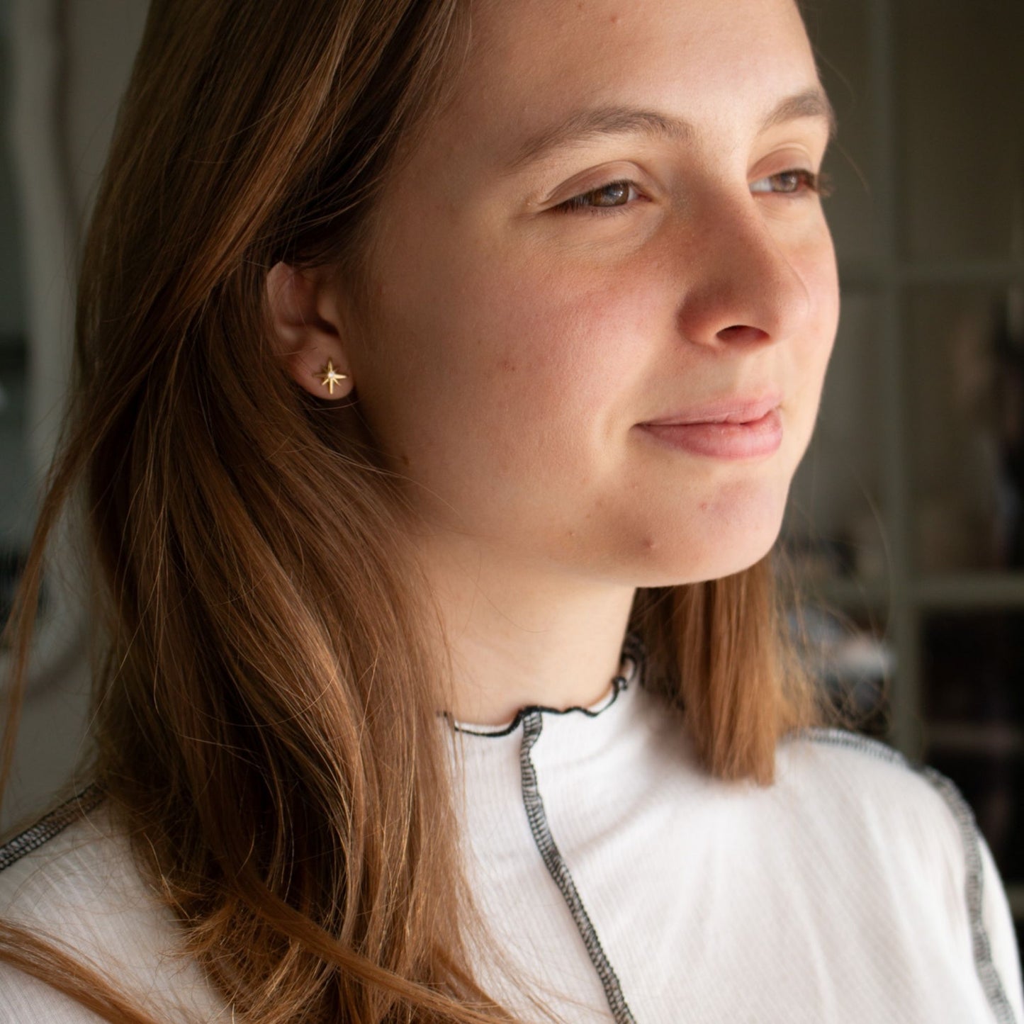 Heaven Inspired Stud Earrings | Gold