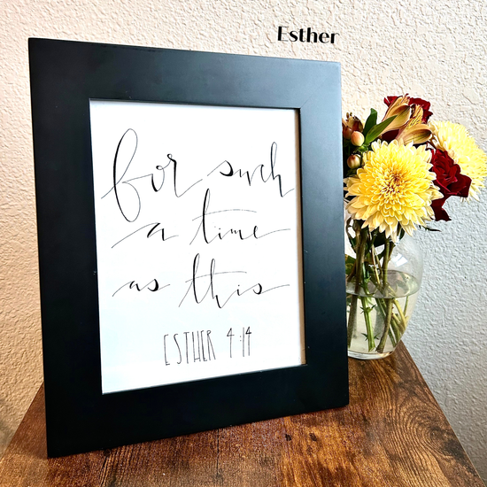 Hand-Lettered Scripture Prints