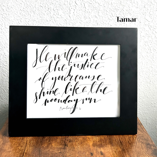 Hand-Lettered Scripture Prints