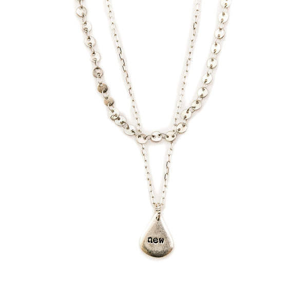 Lydia Layered Necklace - Silver