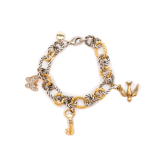 Heaven Inspired Rebekah Bracelet - Gold Charms