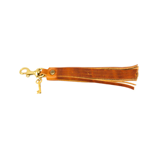 Heaven Inspired Leather Tassel Keychain