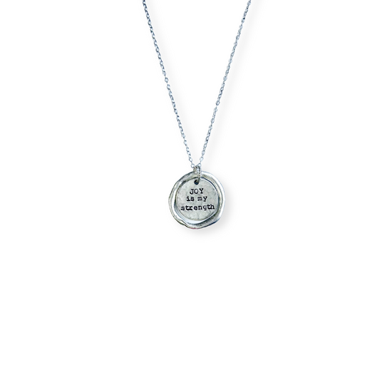 Joy Is My Strength Halo Necklace