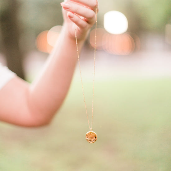 Heaven Inspired Damascus Necklace - Gold