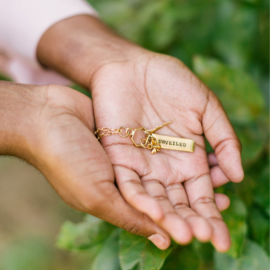 Heaven Inspired Mizpah Necklace - Gold