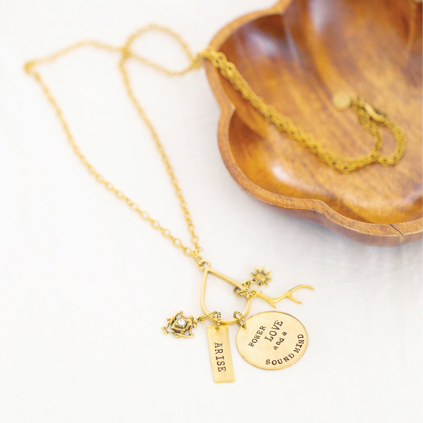 Heaven Inspired Phoenix Necklace - Gold