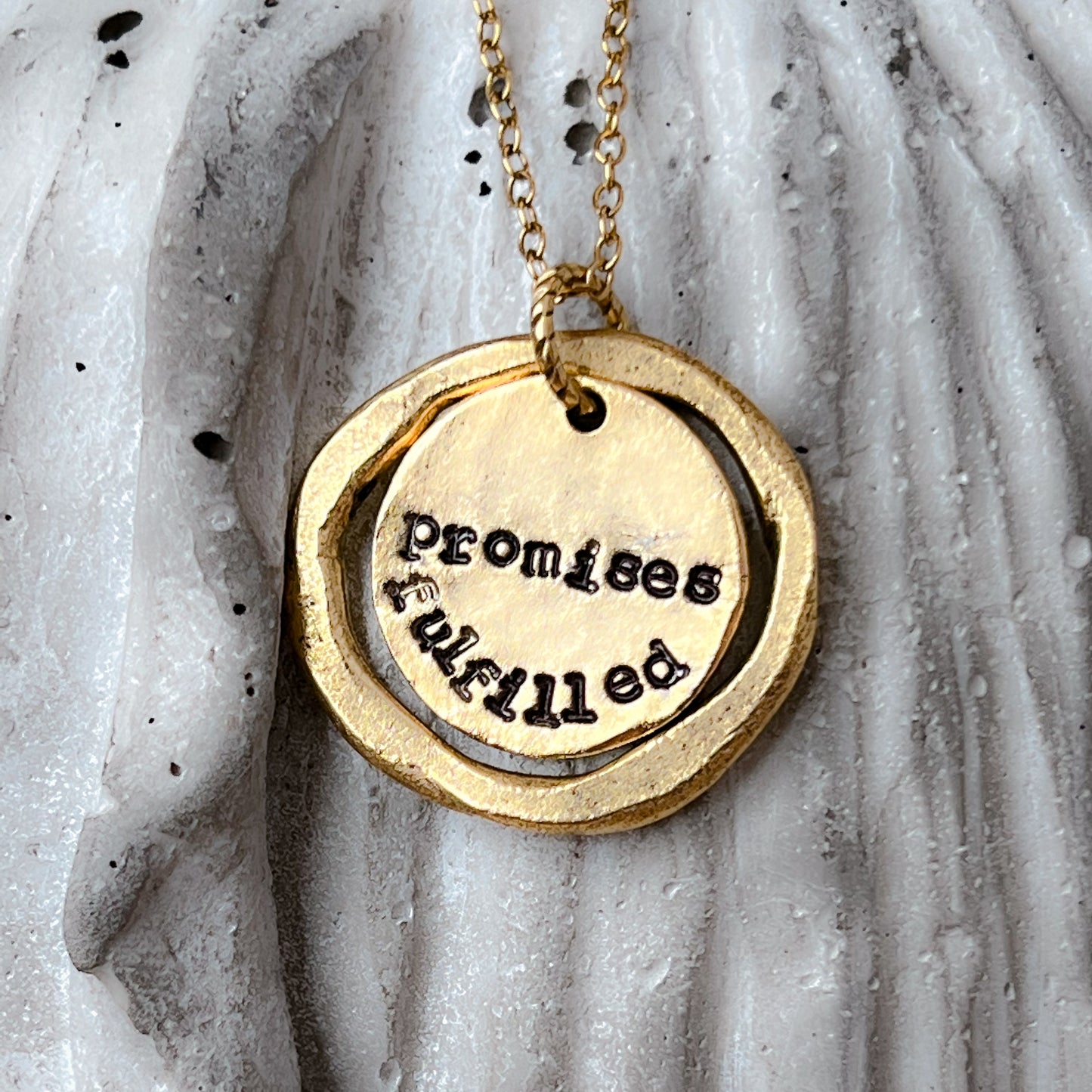 Promises Fulfilled Halo Necklace