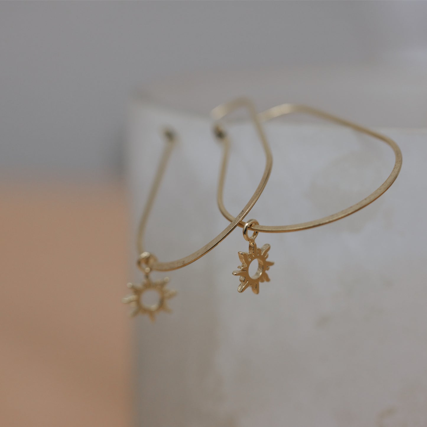 Heaven Inspired Charm Earrings - Gold